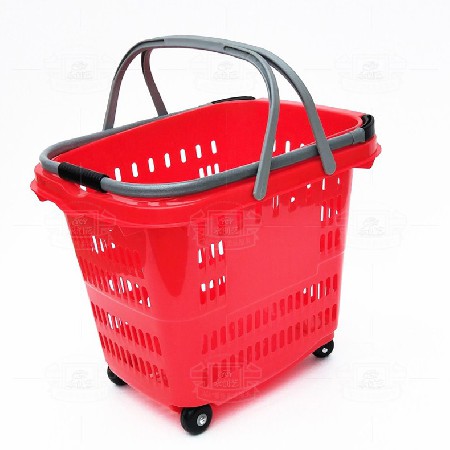 Trolley handle shopping basket YCY6608 (red)